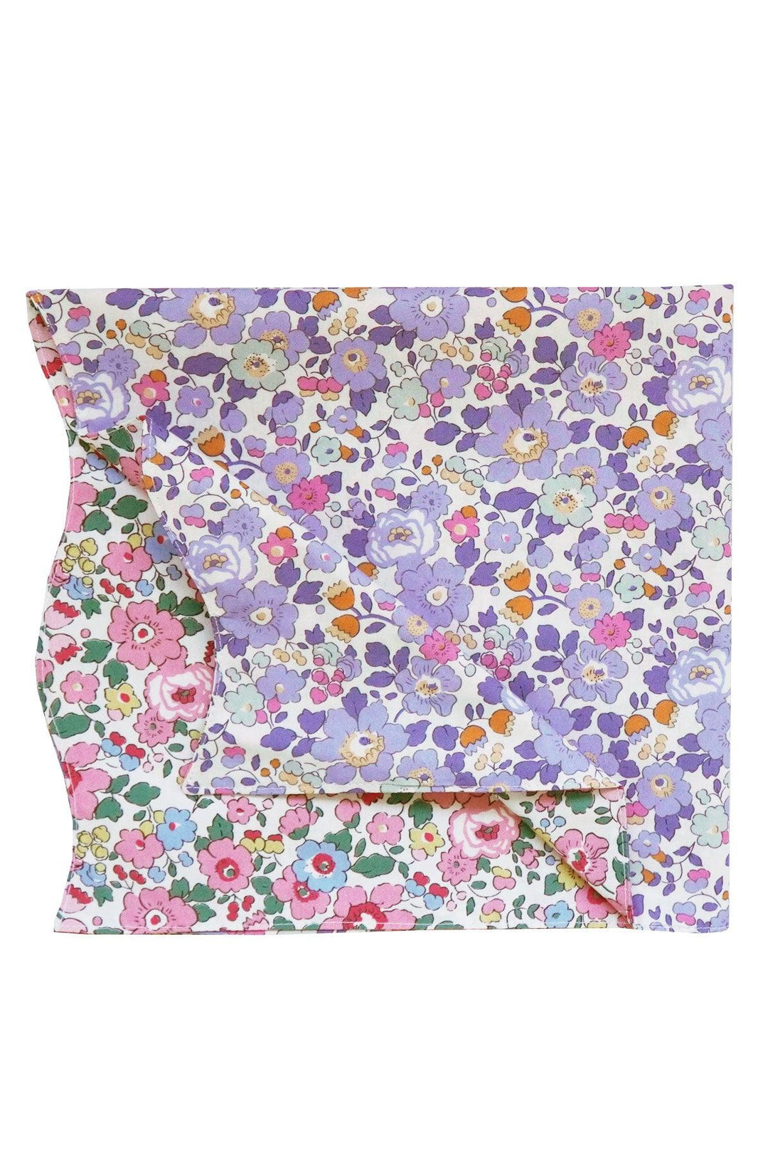 リバティファブリック BETSY を使用したリバーシブルウェーブナプキンセット