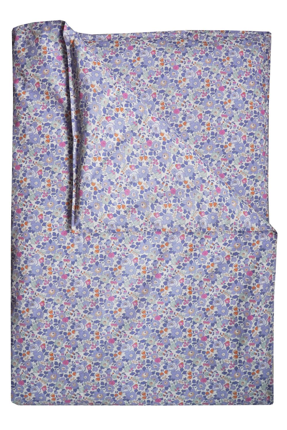 Duvet Set made with Liberty Fabric BETSY LAVENDER BLUE
