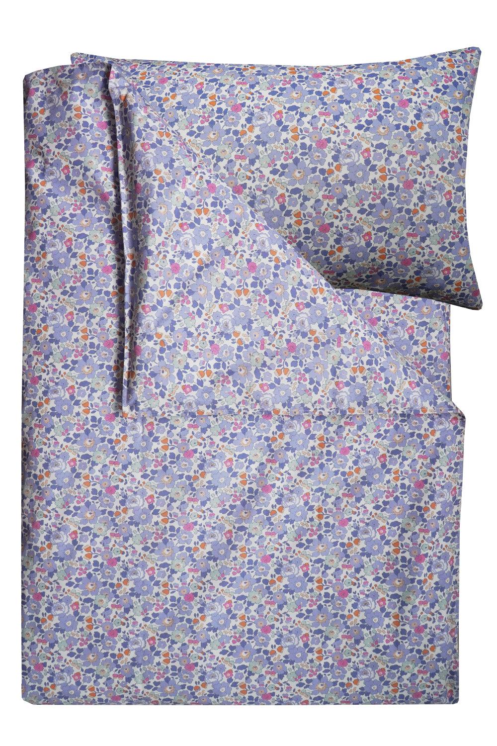 Duvet Set made with Liberty Fabric BETSY LAVENDER BLUE
