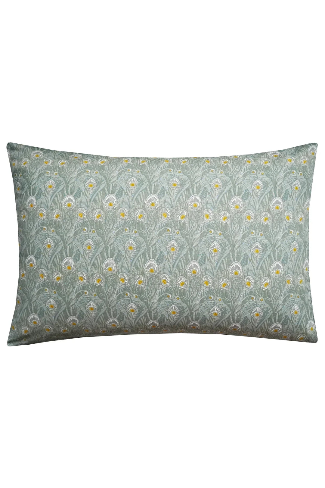 Pillowcase made with Liberty Fabric QUEEN HERA GREEN