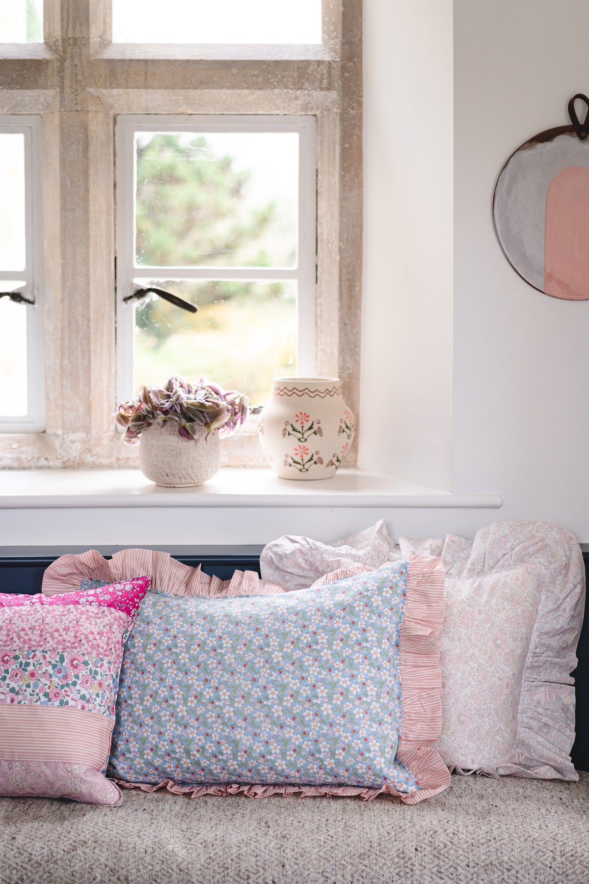 Liberty fabric cushions by Coco & Wolf