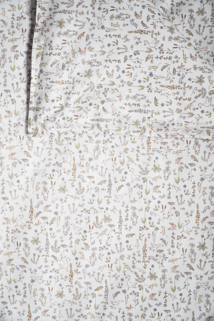 Duvet Set made with Liberty Fabric THEO GREEN