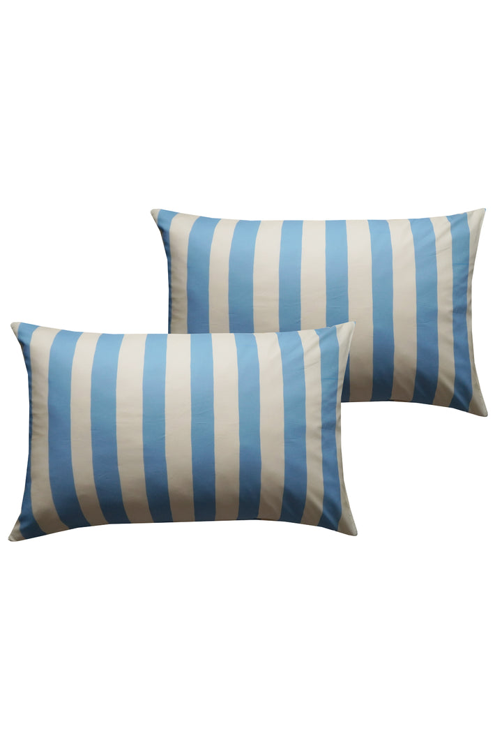 Pillowcase made with Liberty Fabric VACATION STRIPE