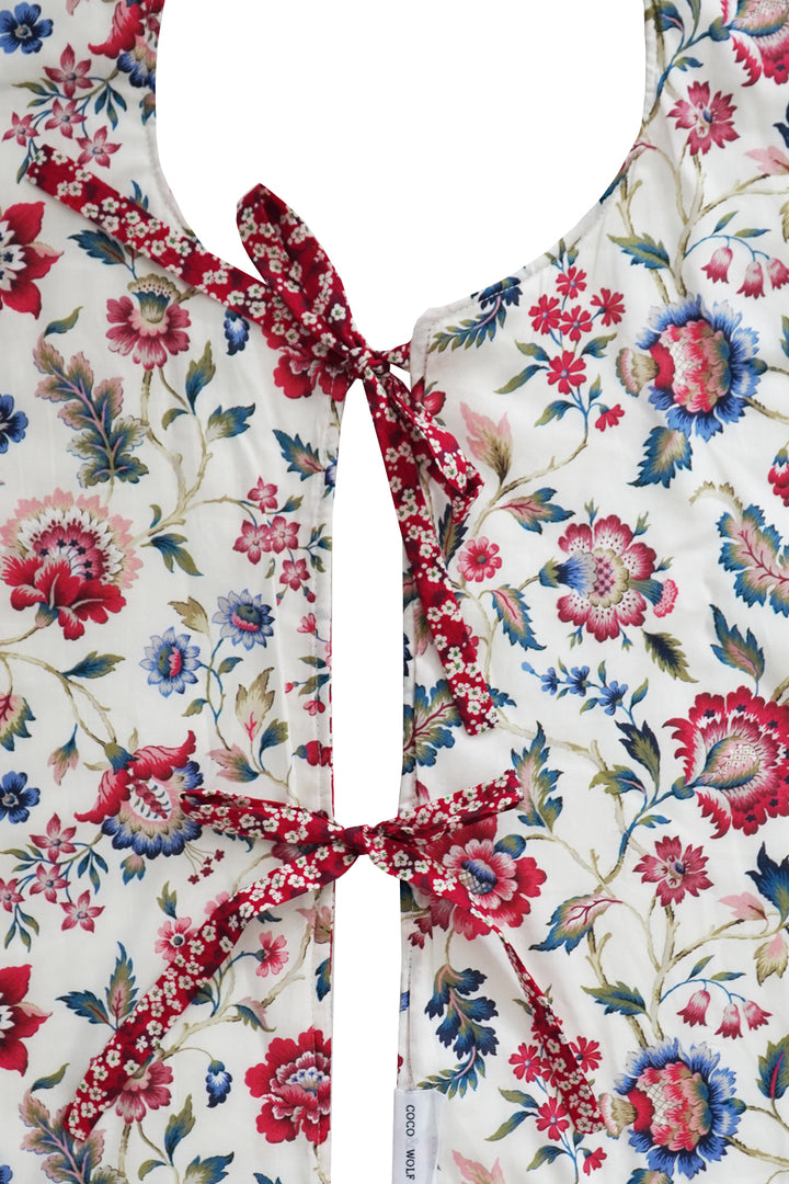 Reversible Christmas Tree Skirt made with Liberty Fabric EVA BELLE