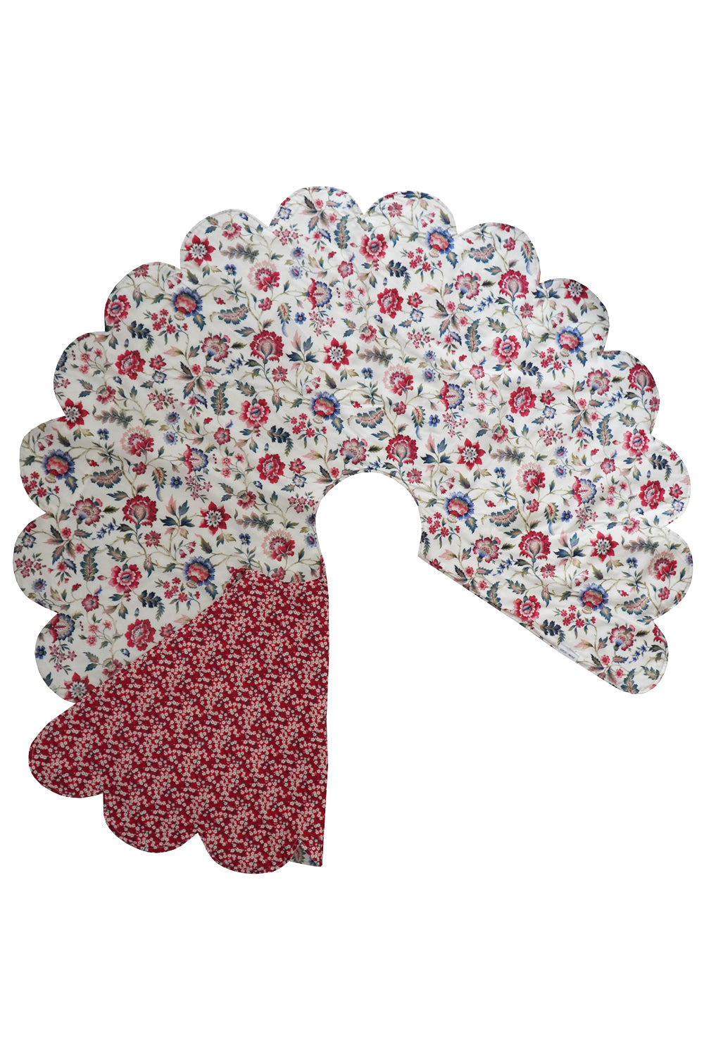 Reversible Christmas Tree Skirt made with Liberty Fabric EVA BELLE