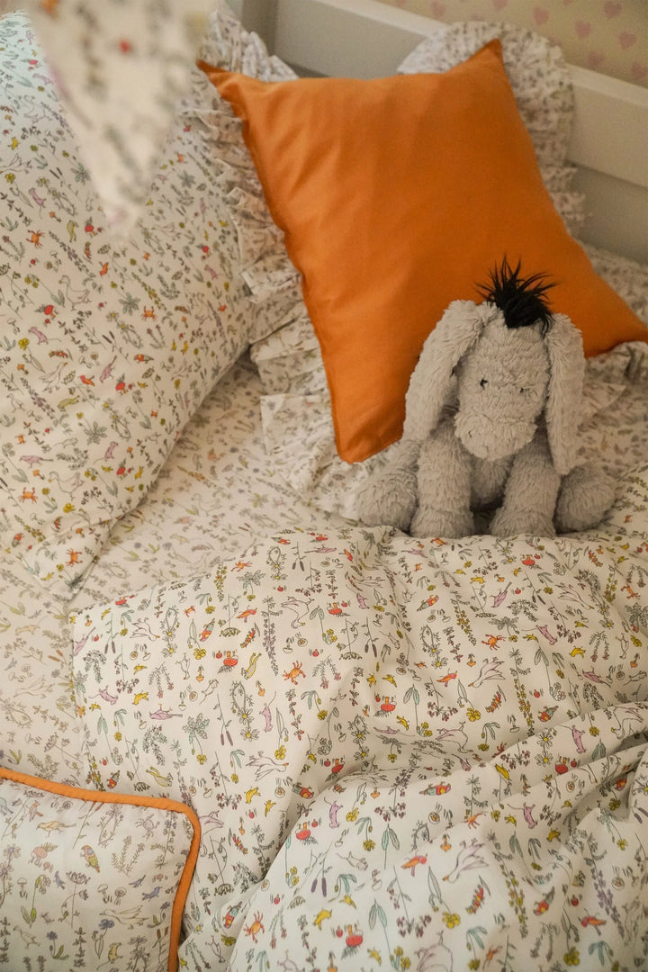 Duvet Set made with Liberty Fabric THEO GREEN
