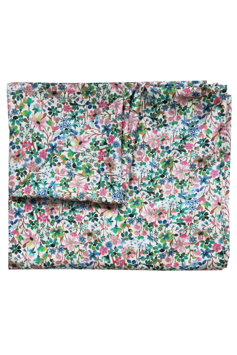Flat Top Sheet made with Liberty Fabric DREAMS OF SUMMER