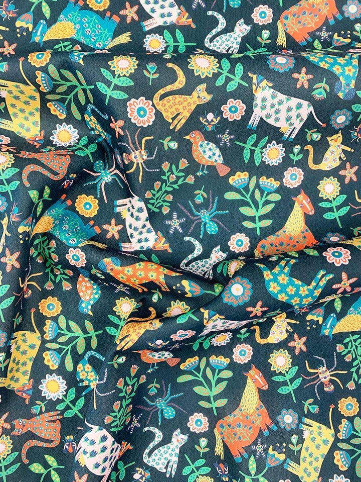 Reversible Heirloom Quilt made with Liberty Fabric FOLK TAILS & CAPEL PINK - Coco & Wolf