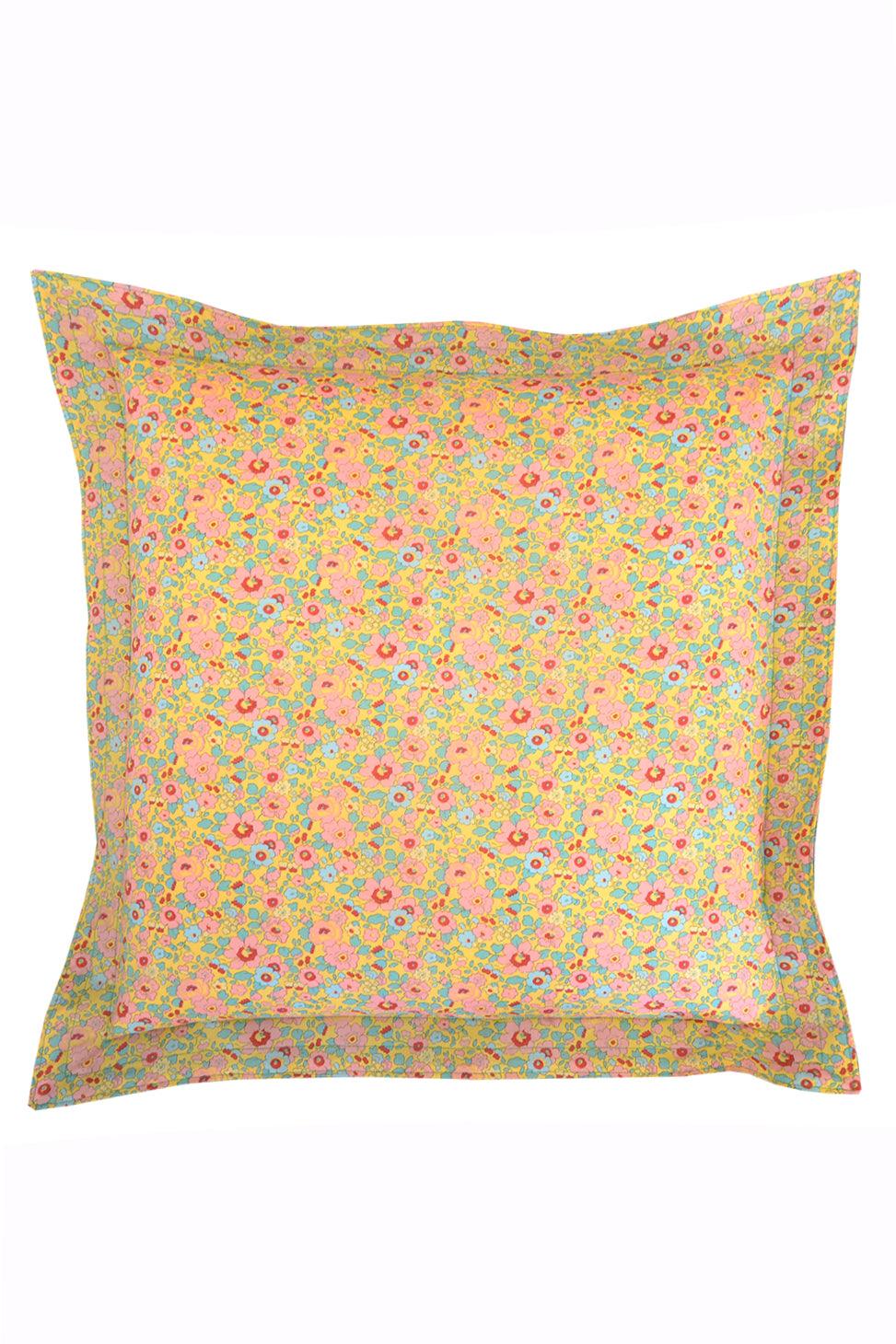 Yellow floral 2024 outdoor cushions