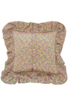 Silk Ruffle Cushion made with Silk Liberty Fabric EMILA'S BLOOM PINK - Coco & Wolf