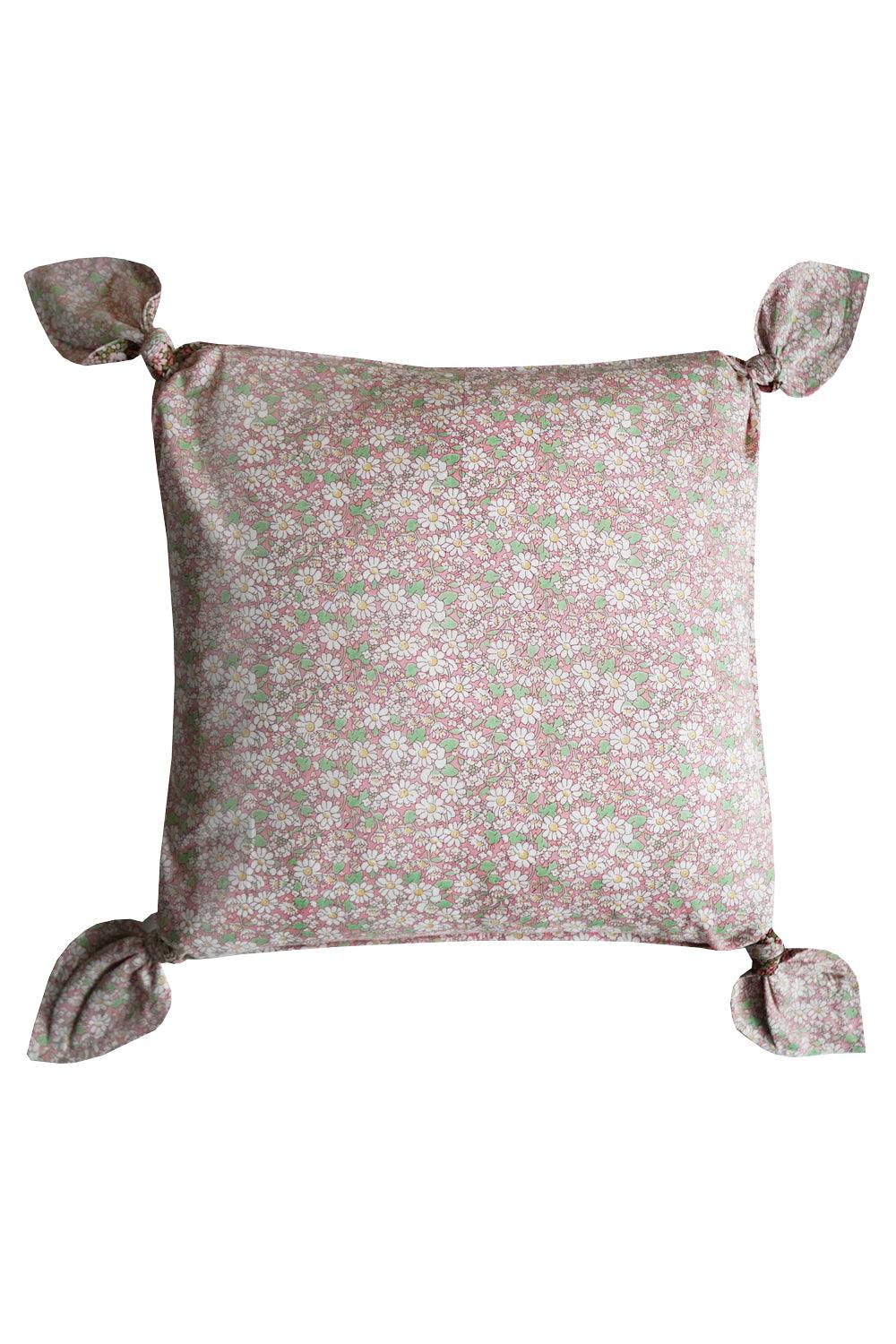 Tie Corner Cushion made with Liberty Fabric ALICE W