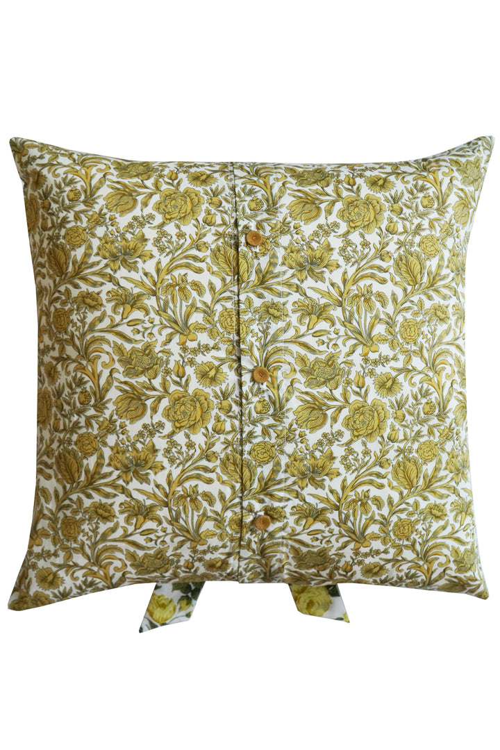 3 Bow Cushion made with Liberty Fabric SAMBOURNE & CARLINE ROSE