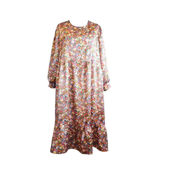 AHB atelier Women's Silk Tiered Dress in Liberty Fabric THORPENESS