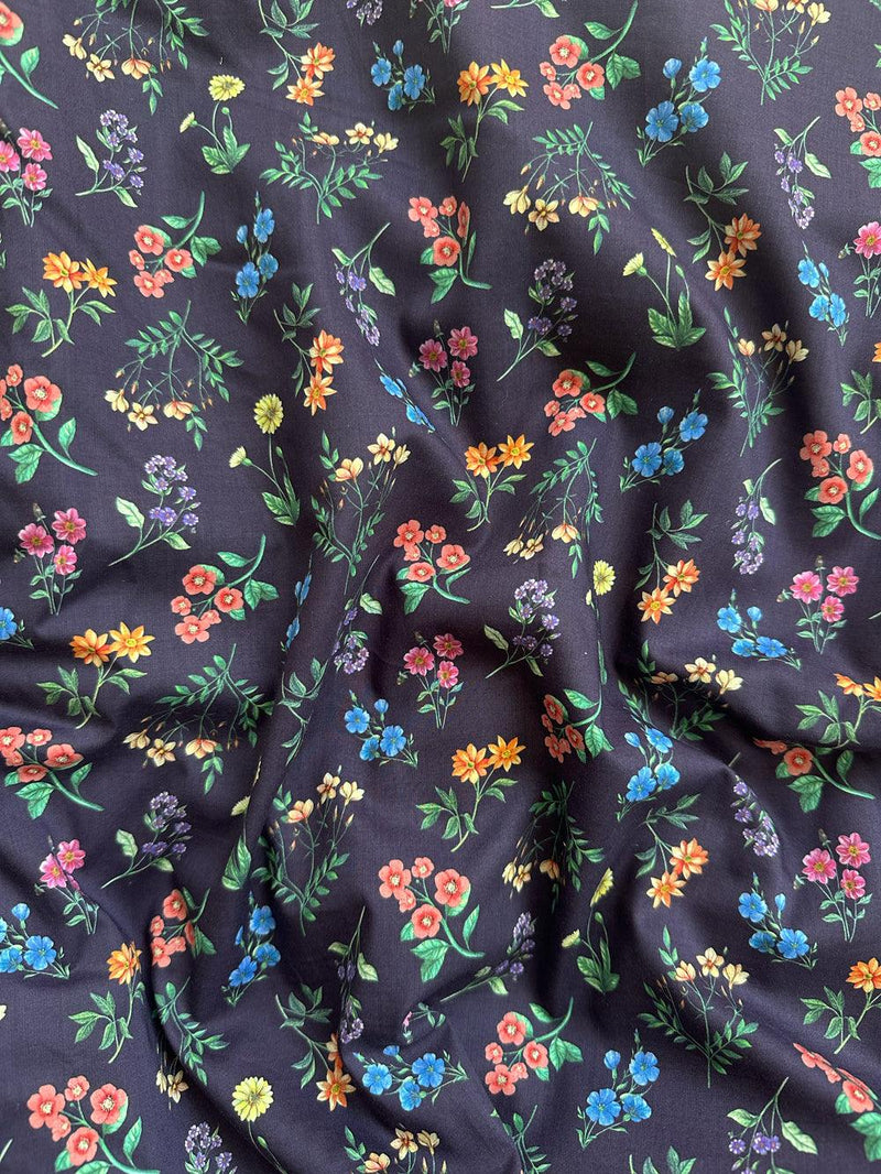 Liberty Fabric Tana Lawn® Cotton ANNIE MIDNIGHT