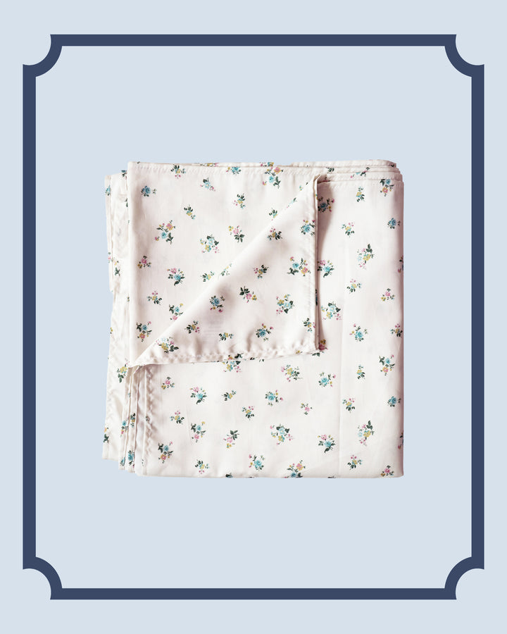 Bridgerton Flat Top Sheet made with Liberty Fabric POSY CORSAGE YELLOW