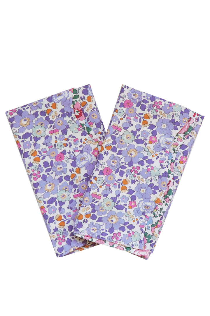 Reversible Wavy Napkin Set made with Liberty Fabric BETSY