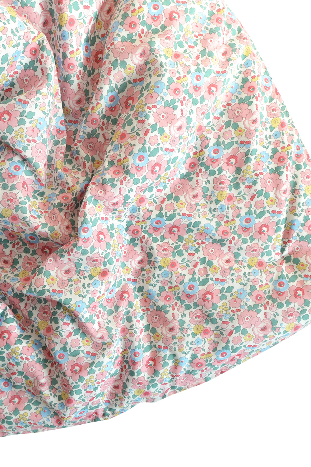 Reversible Heirloom Quilt made with Liberty Fabric BETSY CANDY FLOSS & WILTSHIRE BUD PINK