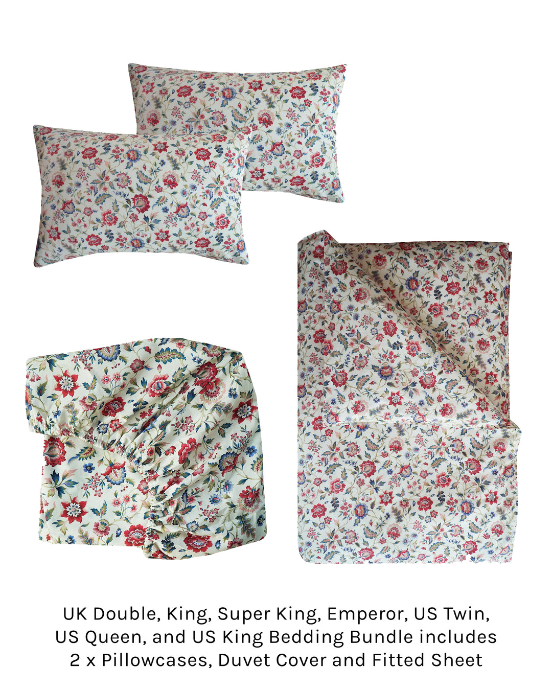 Duvet Set made with Liberty Fabric EVA BELLE