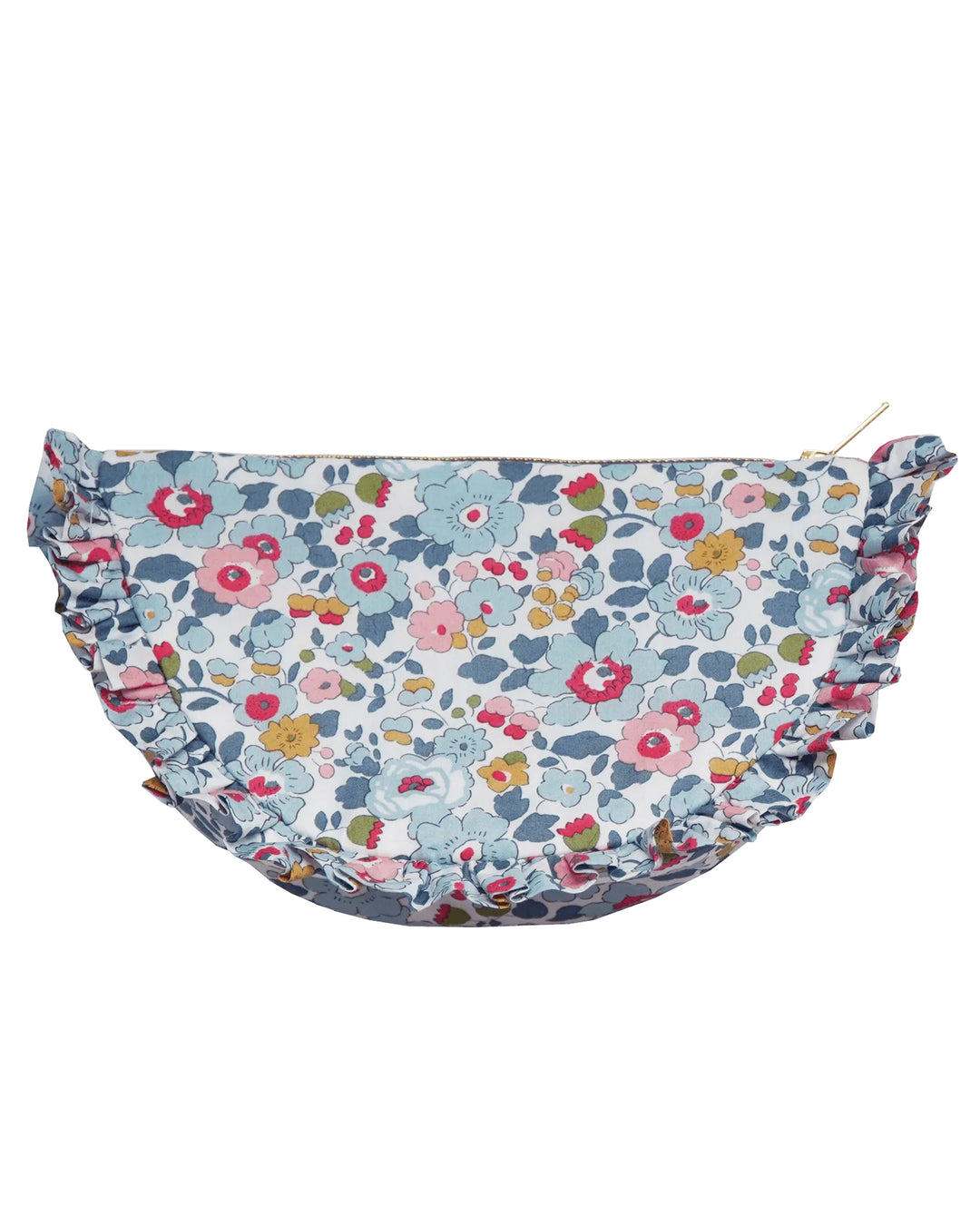 Ruffle Pouch made with Liberty Fabric BETSY