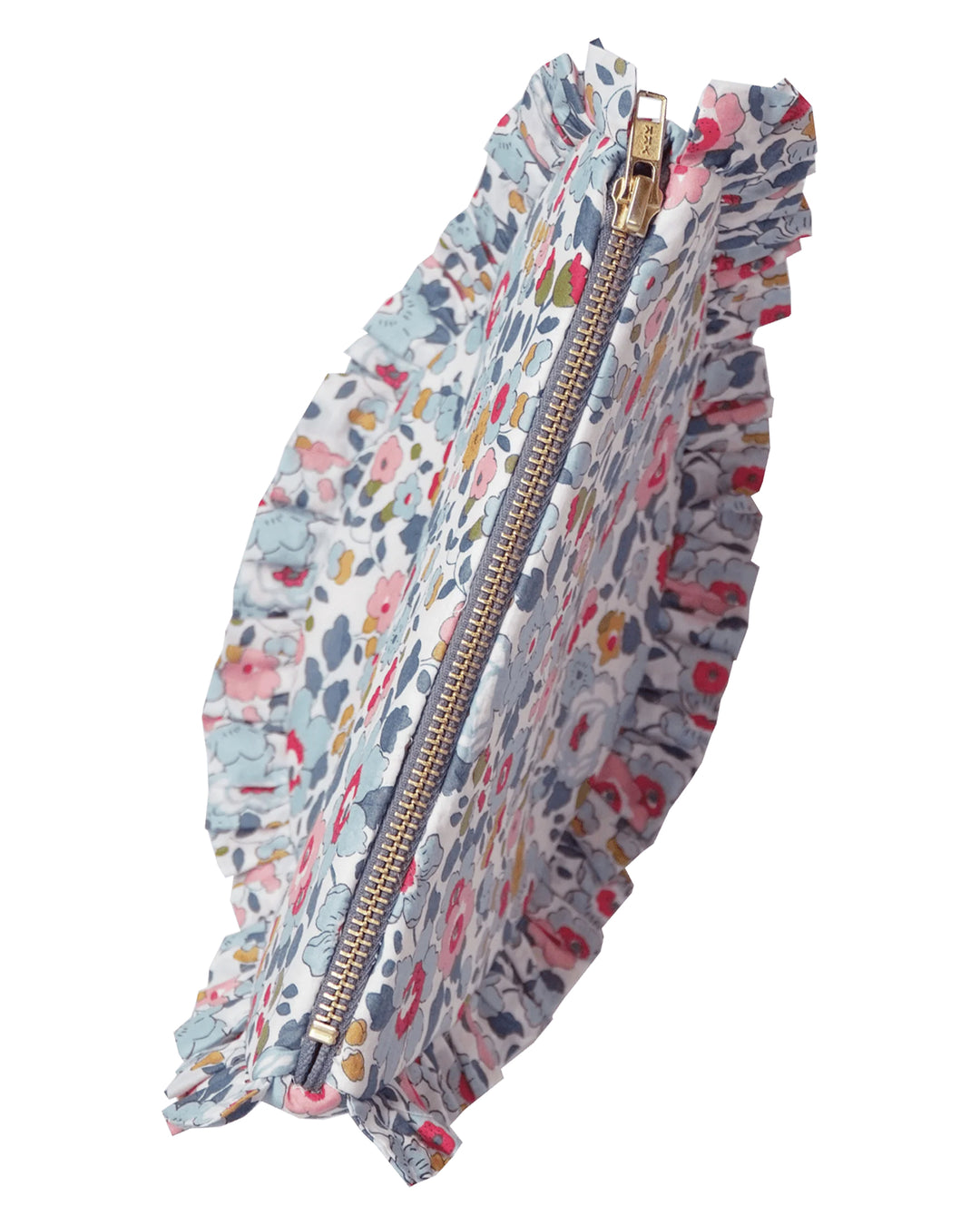 Ruffle Pouch made with Liberty Fabric BETSY