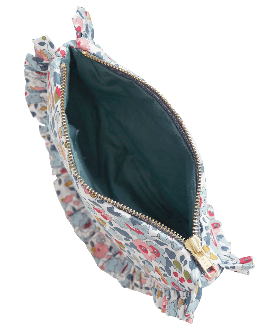 Ruffle Pouch made with Liberty Fabric BETSY