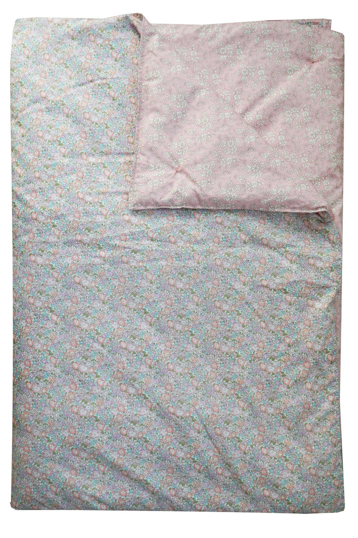 Reversible Heirloom Quilt made with Liberty Fabric MICHELLE LILAC & CAPEL PINK