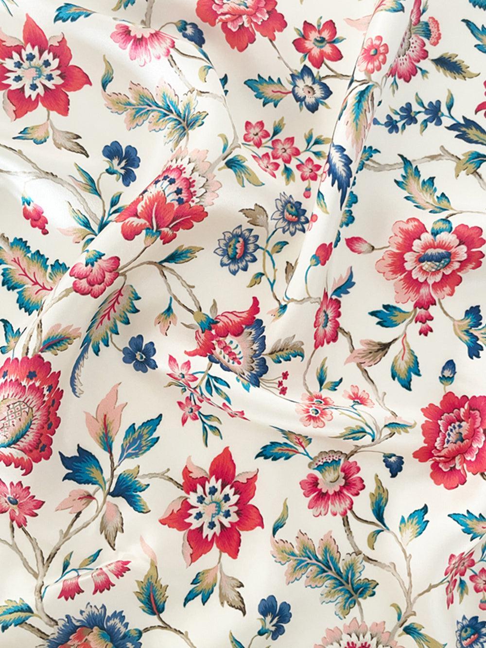 Silk Scarf Hair Scrunchie made with Liberty Fabric EVA BELLE