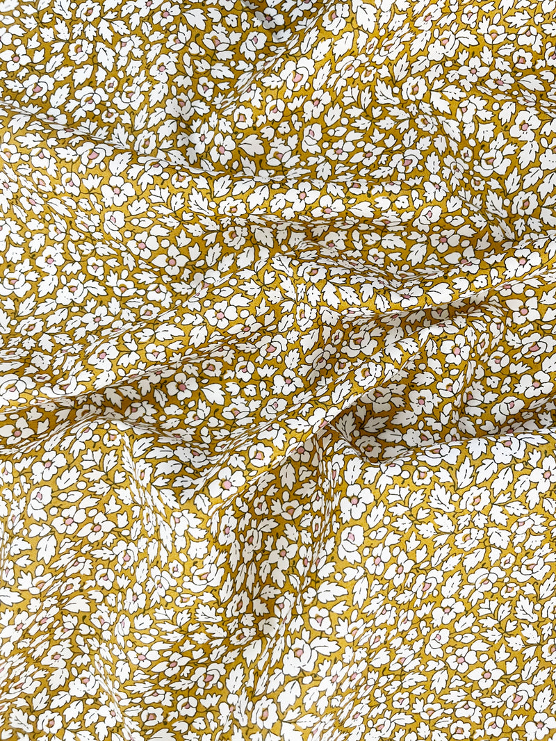 Liberty Fabric Tana Lawn® Cotton FEATHER MEADOW MUSTARD