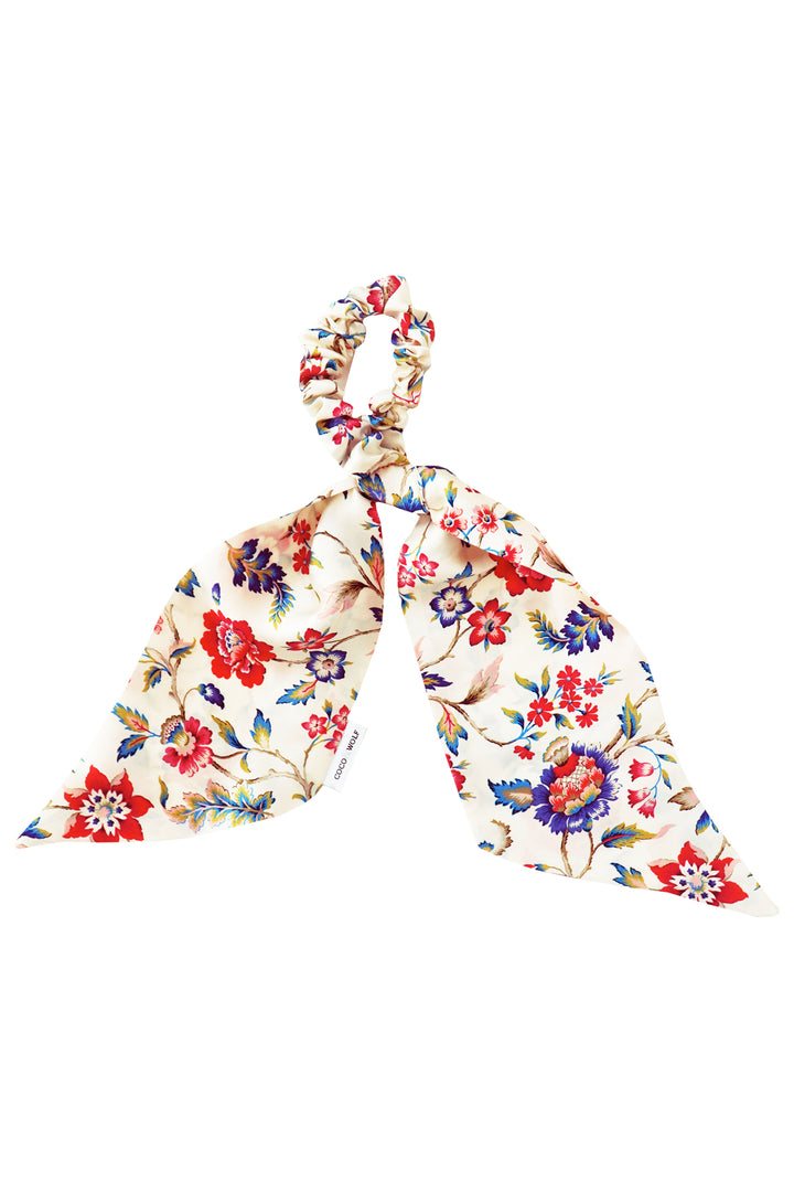 Silk Scarf Hair Scrunchie made with Liberty Fabric EVA BELLE