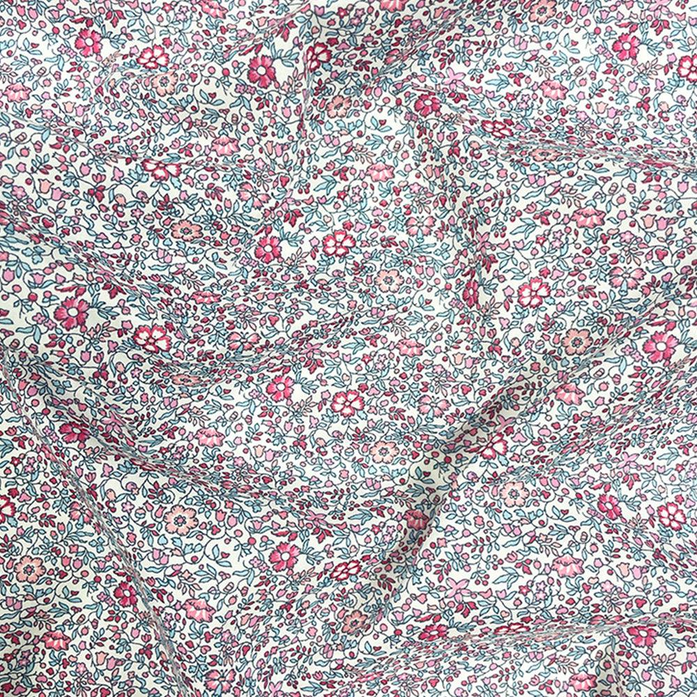 Reversible Wavy Placemat made with Liberty Fabric DANA SHARMIN & KATIE AND MILLIE MAGENTA