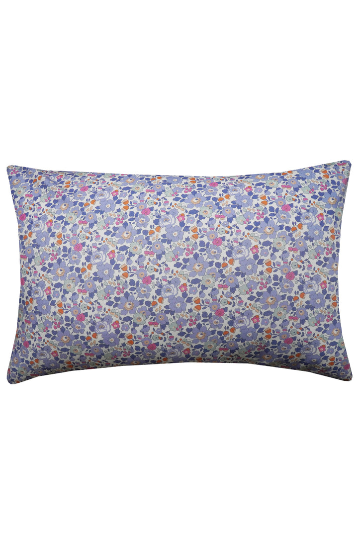 Bedding made with Liberty Fabric BETSY LAVENDER BLUE