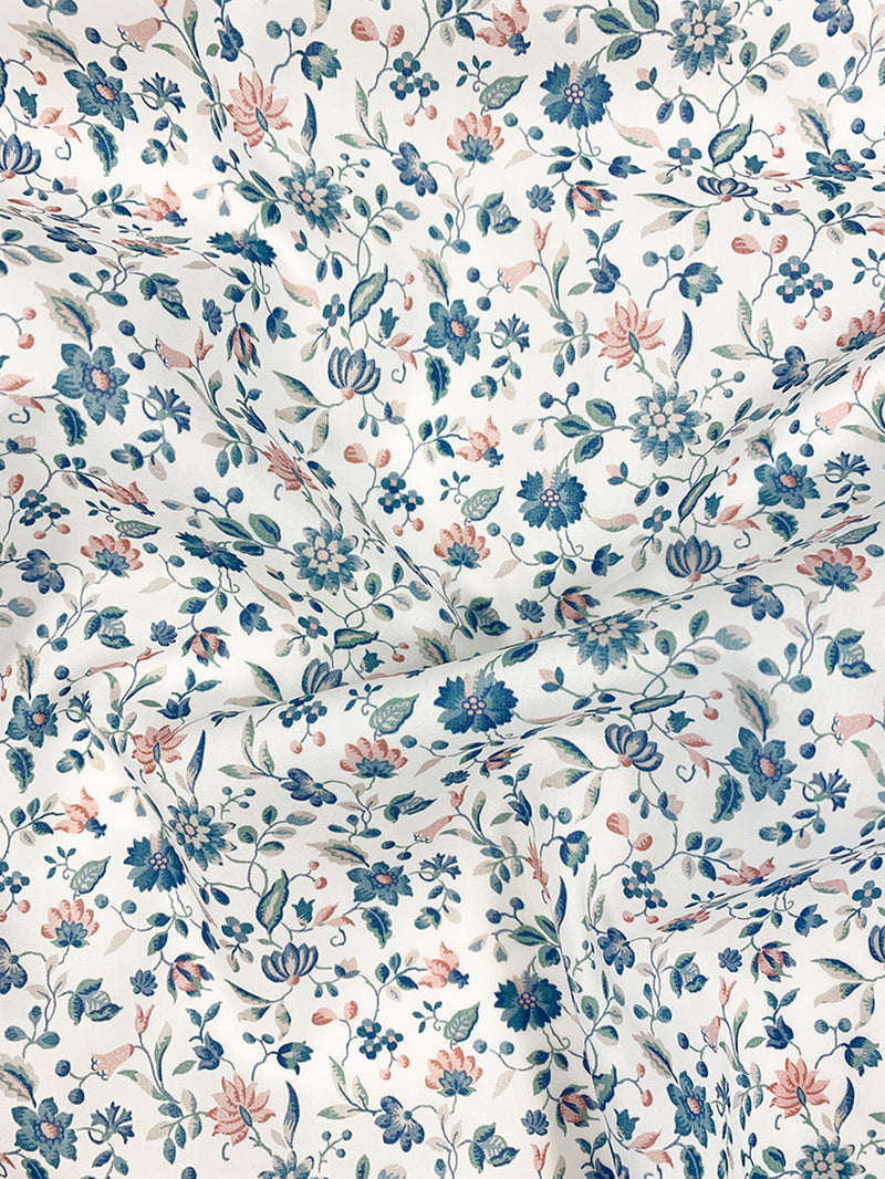 Liberty Fabric Tana Lawn® Cotton LUNA BELLE BLUE