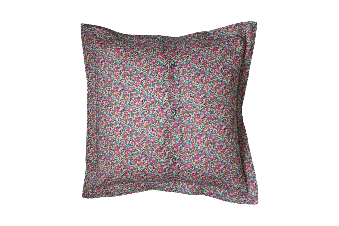 Oxford Edge Square Cushion made with Liberty Fabric BETSY ANN