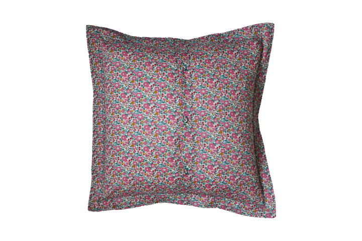 Oxford Edge Square Cushion made with Liberty Fabric BETSY ANN