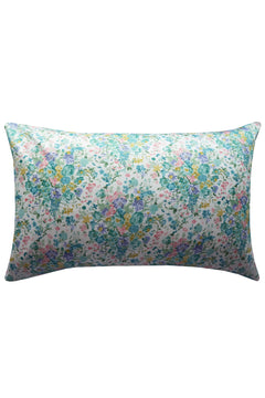 Bridgerton Pillowcase made with Liberty Fabric BOUQUET PARADE GREEN