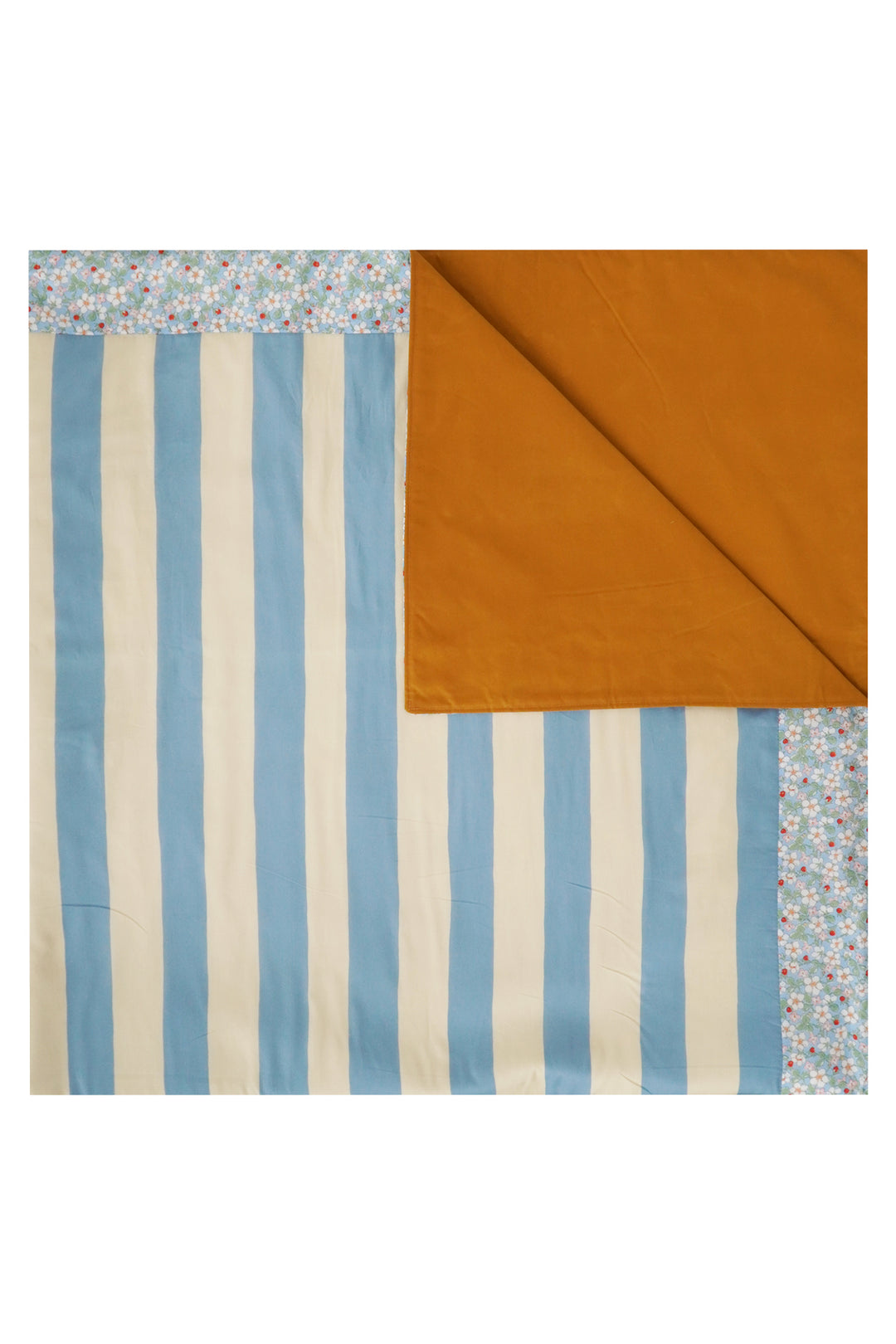 Picnic Blanket made with Liberty Fabric VACATION STRIPE
