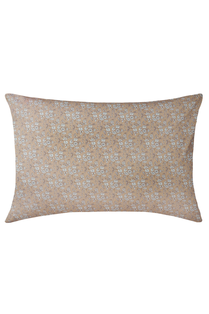 Pillowcase made with Liberty Fabric CAPEL TAUPE