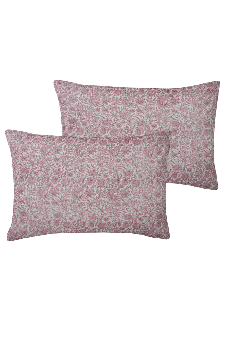 Pillowcase made with Liberty Fabric SAMBOURNE PINK