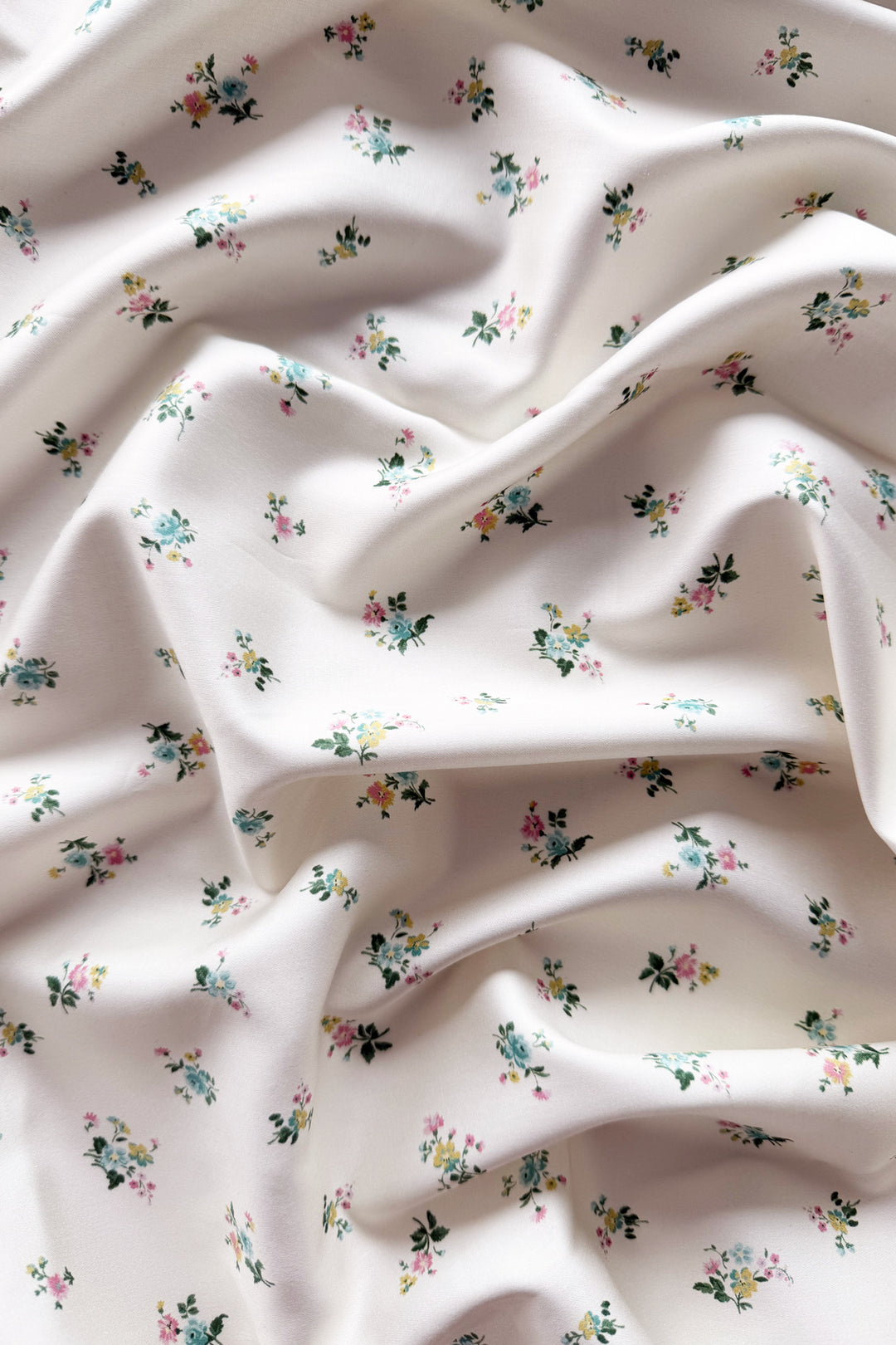 Bridgerton Flat Top Sheet made with Liberty Fabric POSY CORSAGE YELLOW