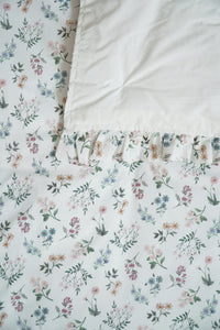 Reversible Ruffle Edge Heirloom Quilt made with Liberty Fabric ANNIE & IANTHE