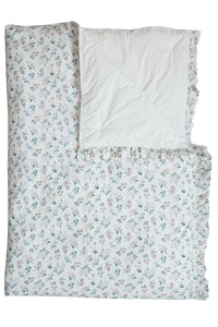 Reversible Ruffle Edge Heirloom Quilt made with Liberty Fabric ANNIE & IANTHE