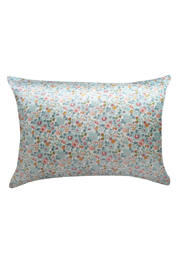 Silk Pillowcase made with Liberty Fabric BETSY GREY
