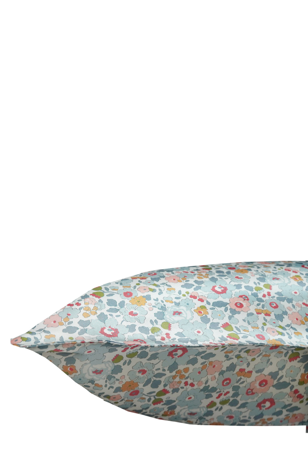 Silk Pillowcase made with Liberty Fabric BETSY GREY