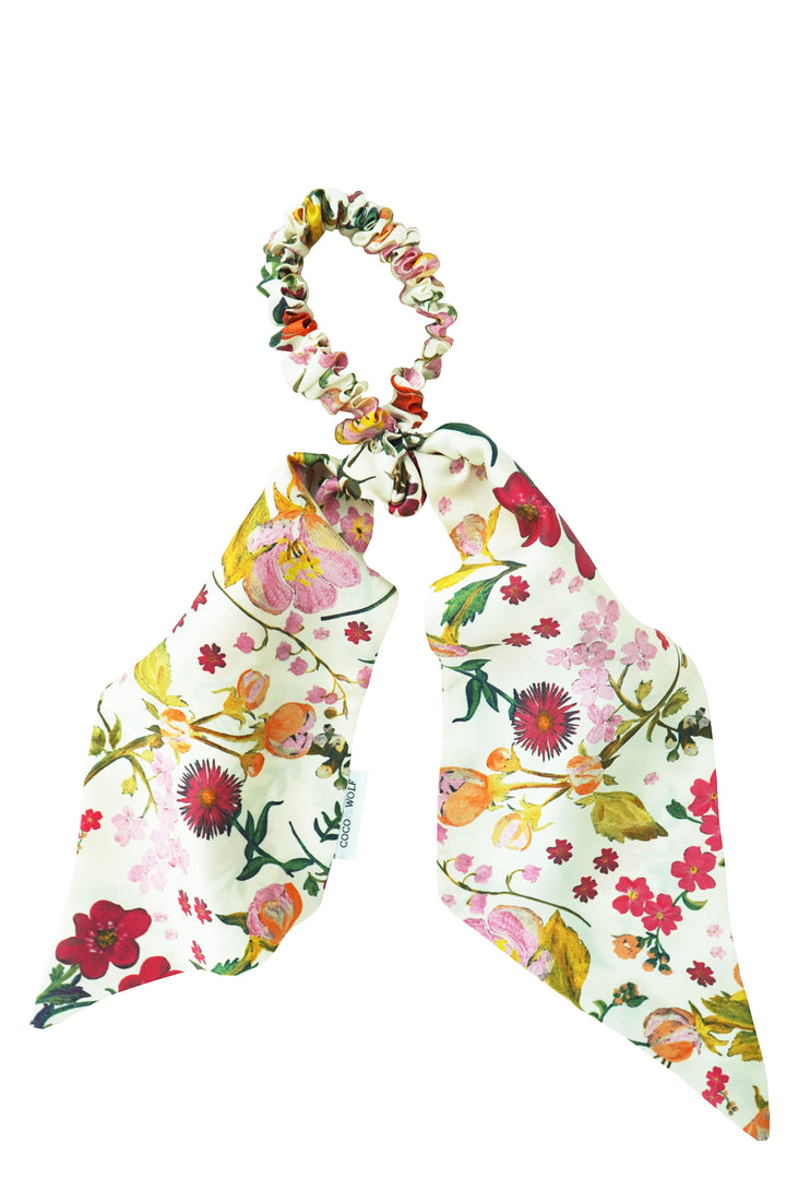 Silk Scarf Hair Scrunchie made with Liberty Fabric HEIDI