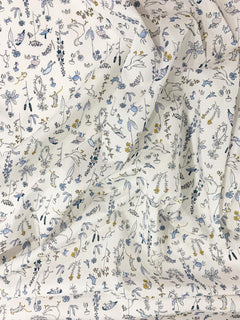 Complete Bedding Set made with Liberty Fabric THEO BLUE