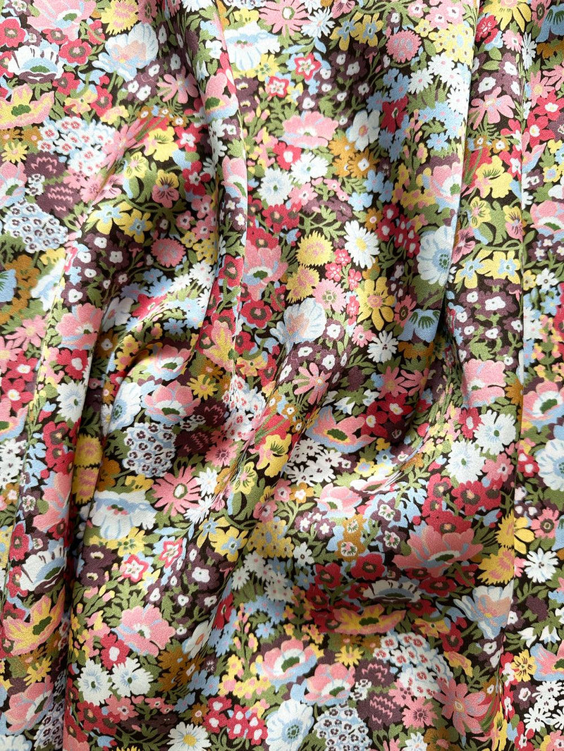 Liberty Fabric Belgravia Silk Satin THORPENESS DUSKY PINK