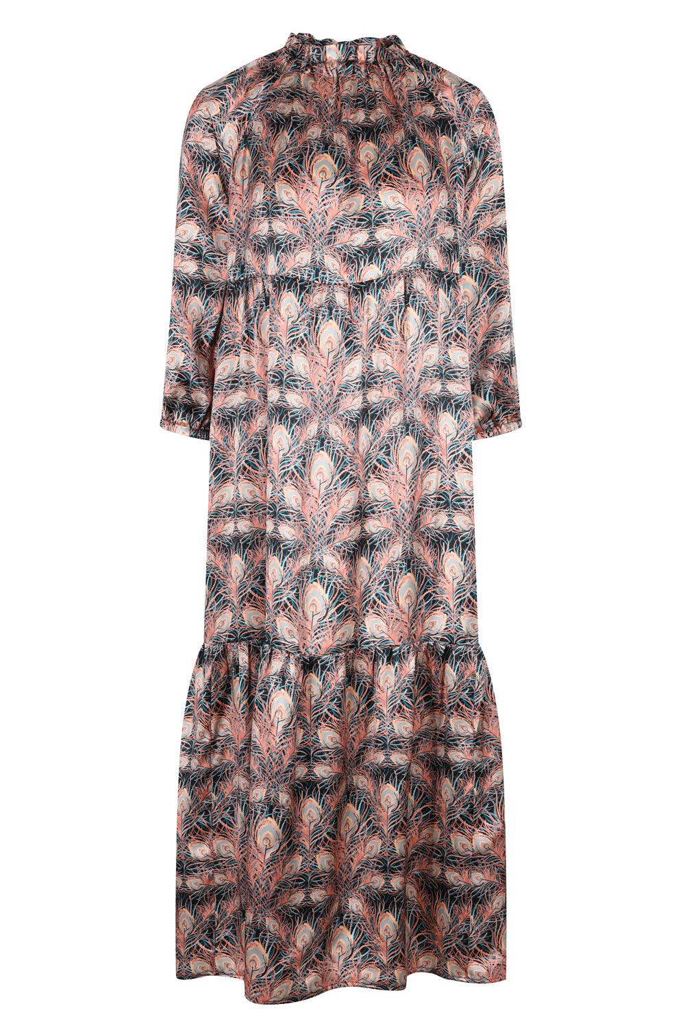 AHB atelier Women's Liberty Silk Juno Feather Raglan Sleeve Dress - Coco & Wolf