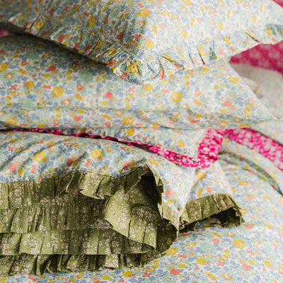 Luxury bedding made with Liberty fabric by Coco & Wolf