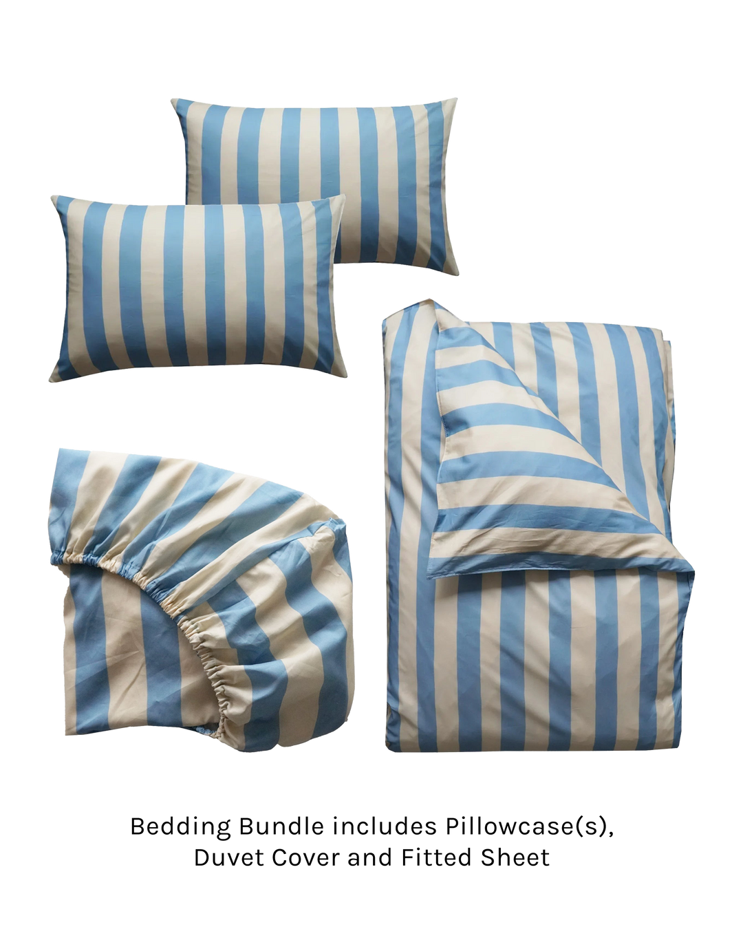 Duvet Set made with Liberty Fabric VACATION STRIPE