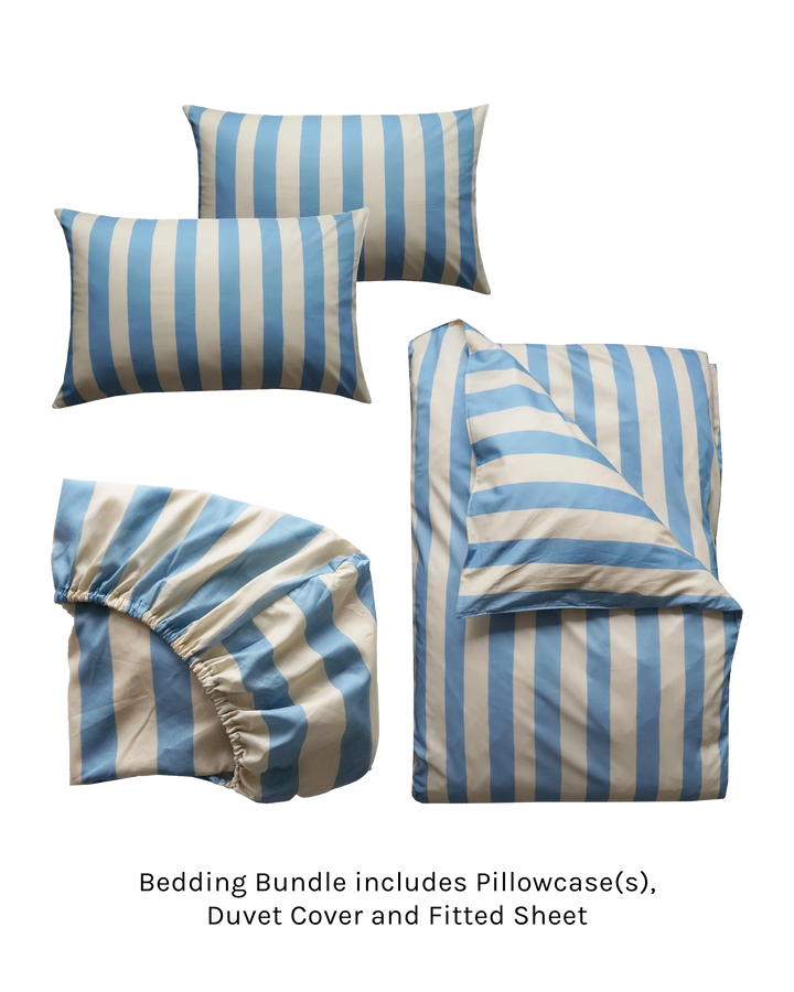 Duvet Set made with Liberty Fabric VACATION STRIPE